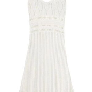 Loewe crochet  White Knit Dress